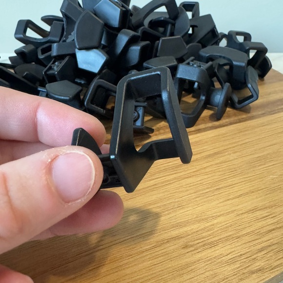 Black space saving hanger hooks closet organization - Picture 9 of 12